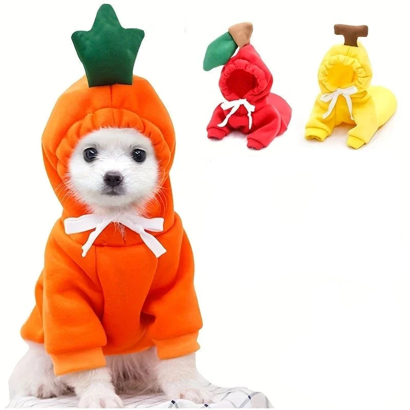 Süßer Fleece-Hoodie für kleine Hunde – warmes Outfit für Welpen & Haustiere