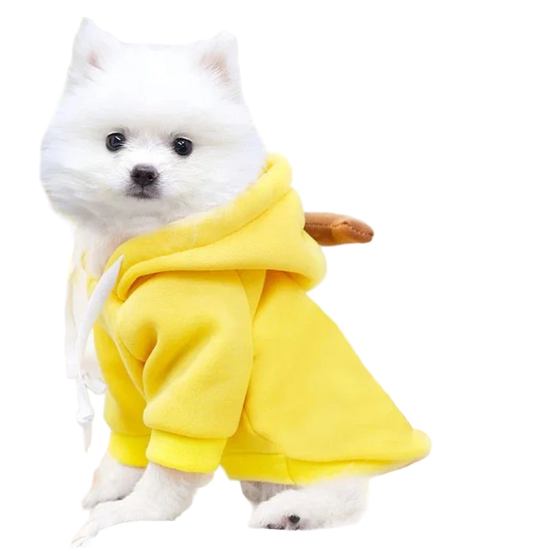 Süßer Fleece-Hoodie für kleine Hunde – warmes Outfit für Welpen & Haustiere